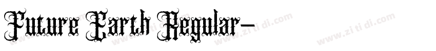 Future Earth Regular字体转换